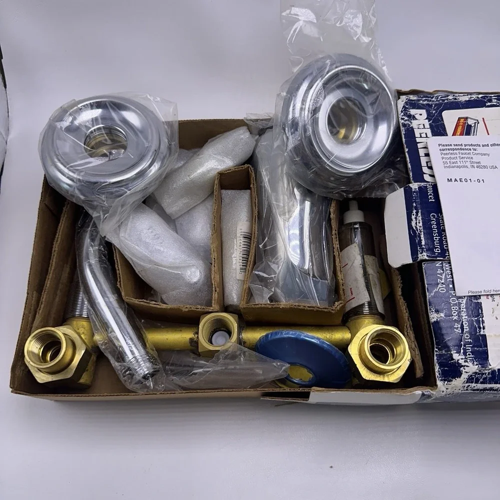 Peerless P9735 Two Handle Tub & Shower Faucet Combo Chrome New Old Stock Box
